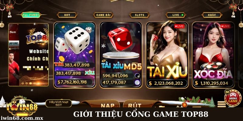 Cổng game Top88: Sân chơi giải trí đổi thưởng hàng đầu 1 Giới thiệu giao diện game Top88 đặc sắc